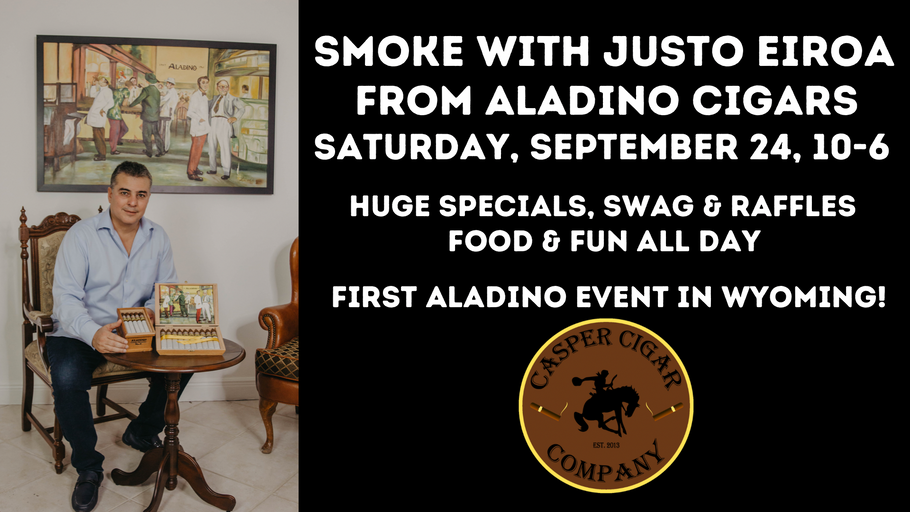 Smoke with Justo Eiroa from Aladino - September 24!